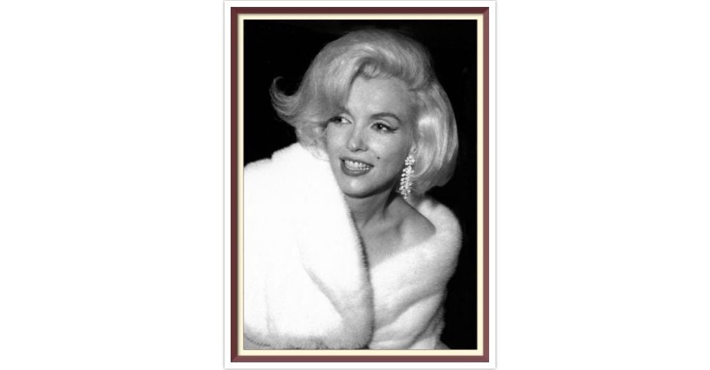 Marilyn Monroe - Cross Stitch Pattern - PDF Counted Vintage Full Cross Stitches - 4 Sizes