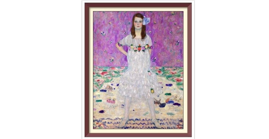 Mada Primavesi Cross Stitch Pattern: Gustav Klimt Vintage Art (PDF)