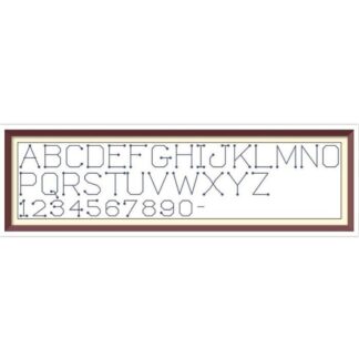 Alphabet - Cross Stitch Pattern - PDF Counted Vintage Back Stitches Pattern - Letters