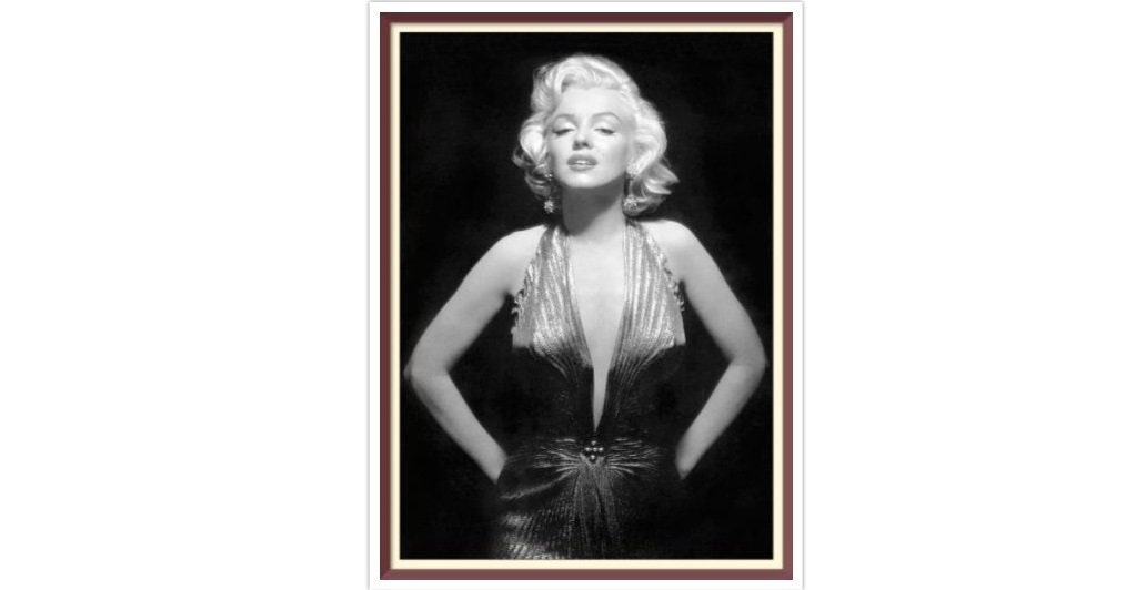 Marilyn Monroe - Cross Stitch Pattern - PDF Counted Vintage Full Cross Stitches - 4 Sizes