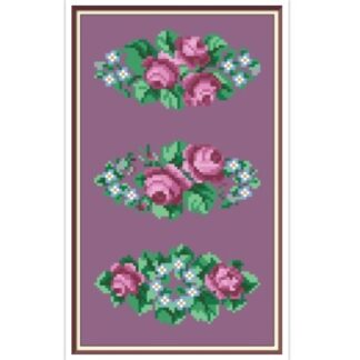 Antique Floral Cross Stitch Pattern: Berlin Embroidery (PDF)
