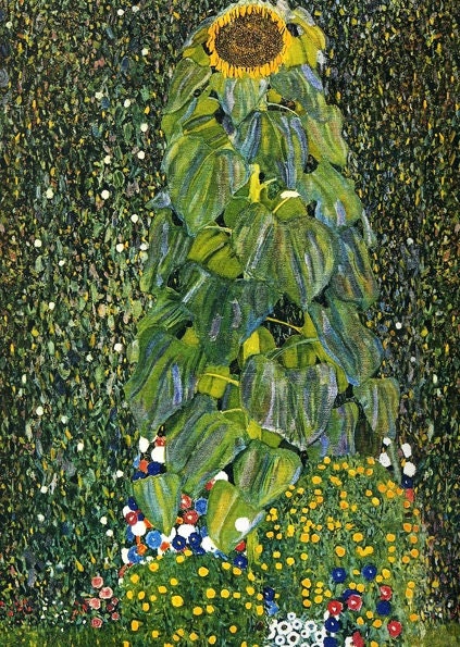Gustav Klimt Sunflower Cross Stitch Pattern: Vintage Art (PDF) - Image 2