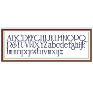 Vintage Alphabet Cross Stitch Pattern: Counted Letters (PDF)