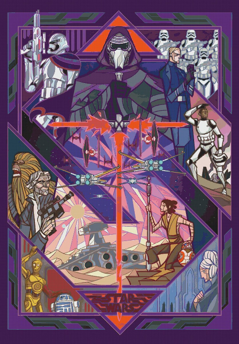 Mystickal Cross Stitch Pattern: Vintage Episode 7 (PDF Download, 2 Sizes) - Image 2