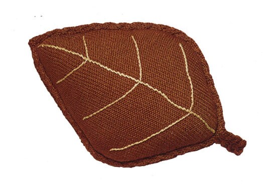 Vintage Cable Leaf Knit Place Mat & Pillow Pattern (PDF) - Image 3