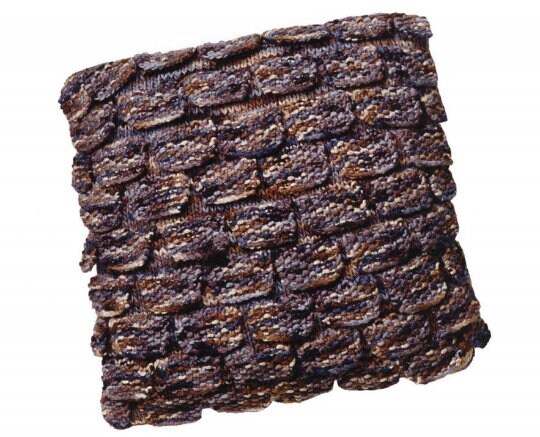 Vintage Shingles Pillow Knitting Pattern: Country Home Decor (PDF)