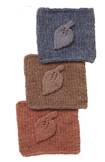 Textural Leaf Afghan and Pillow Knitting Pattern - Vintage PDF - Image 3