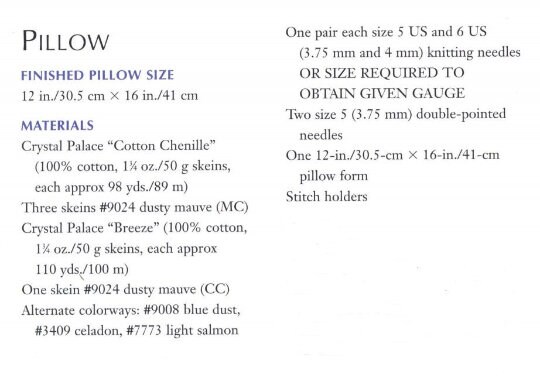 Textural Leaf Afghan and Pillow Knitting Pattern - Vintage PDF - Image 6
