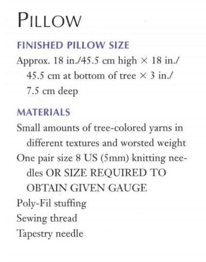 Patchwork Tree Afghan and Pillow Knitting Pattern - Vintage PDF - Image 4