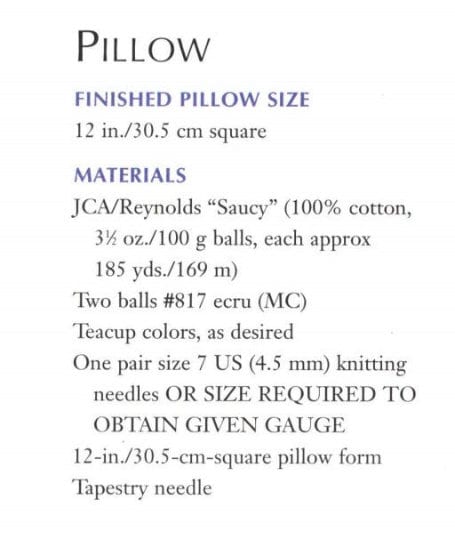 Tea Time Lace Afghan and Pillow Knitting Pattern: Vintage Country Decor (PDF) - Image 4