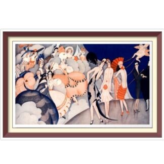 Gerda Wegener Fashion Show Cross Stitch Pattern (PDF Download)