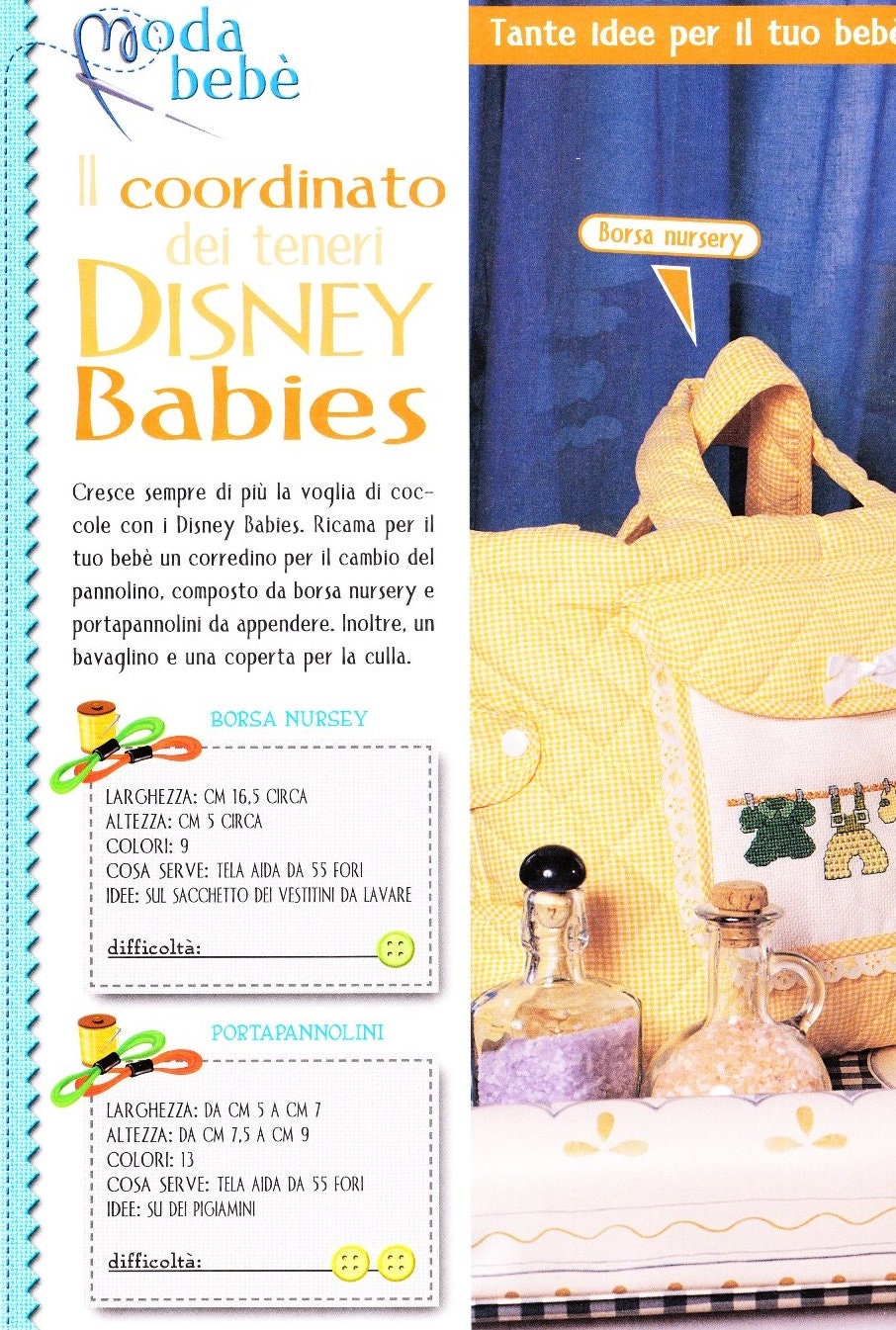 Winnie the Pooh Cross Stitch Pattern: Vintage Italian PDF (Digital Download) - Image 8