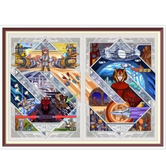 Mystickal Cross Stitch Pattern PDF Counted Vintage Full Cross Stitches Episode 1 - 2 Sizes