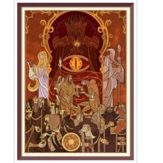 Fantasy Cross Stitch Pattern PDF Counted Vintage Full Cross Stitches 4 Sizes