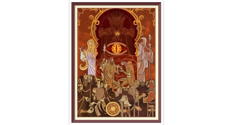 Fantasy Cross Stitch Pattern PDF Counted Vintage Full Cross Stitches 4 Sizes