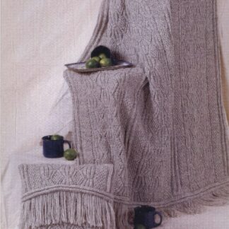 Diamond Drapes Afghan and Pillow Knitting Pattern - Vintage Home Decor (PDF)