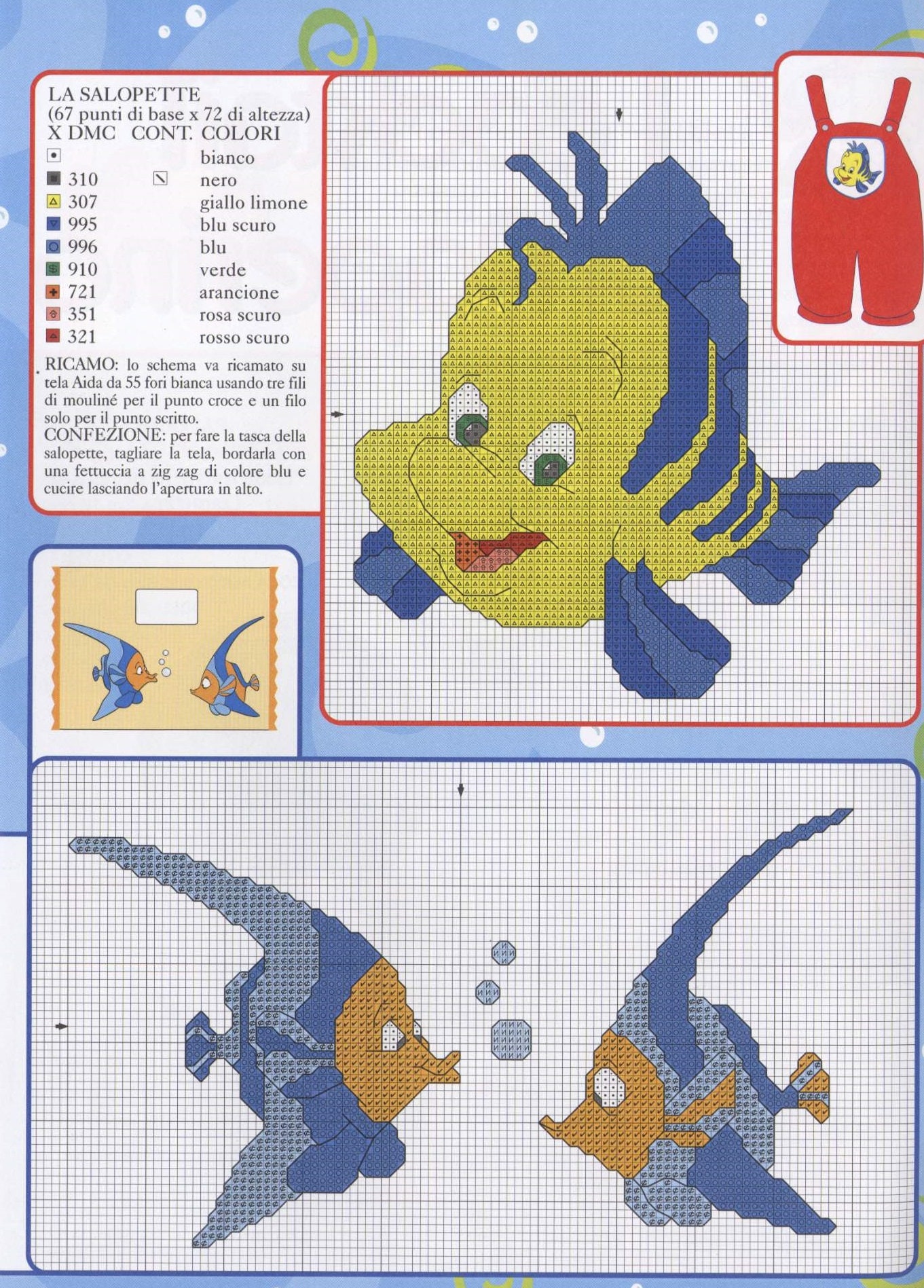 Winnie the Pooh Cross Stitch Pattern: Vintage Italian PDF (Digital Download) - Image 3