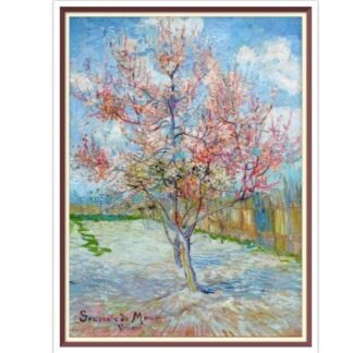 Van Gogh Peach Tree Cross Stitch Pattern: Vintage Art (PDF)