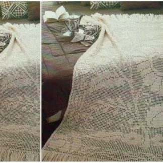 Crochet Filet Spring Flower Afghan Pattern: Vintage PDF (English)
