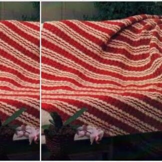 Colorado Stripes Afghan Crochet Pattern - Vintage Country Home (PDF)