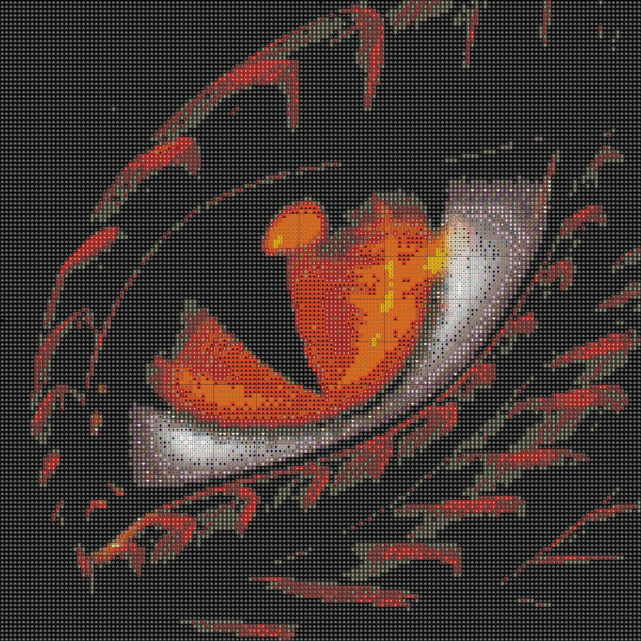 Dragon's Eye Cross Stitch Pattern: Vintage Counted Design (PDF) - Image 2