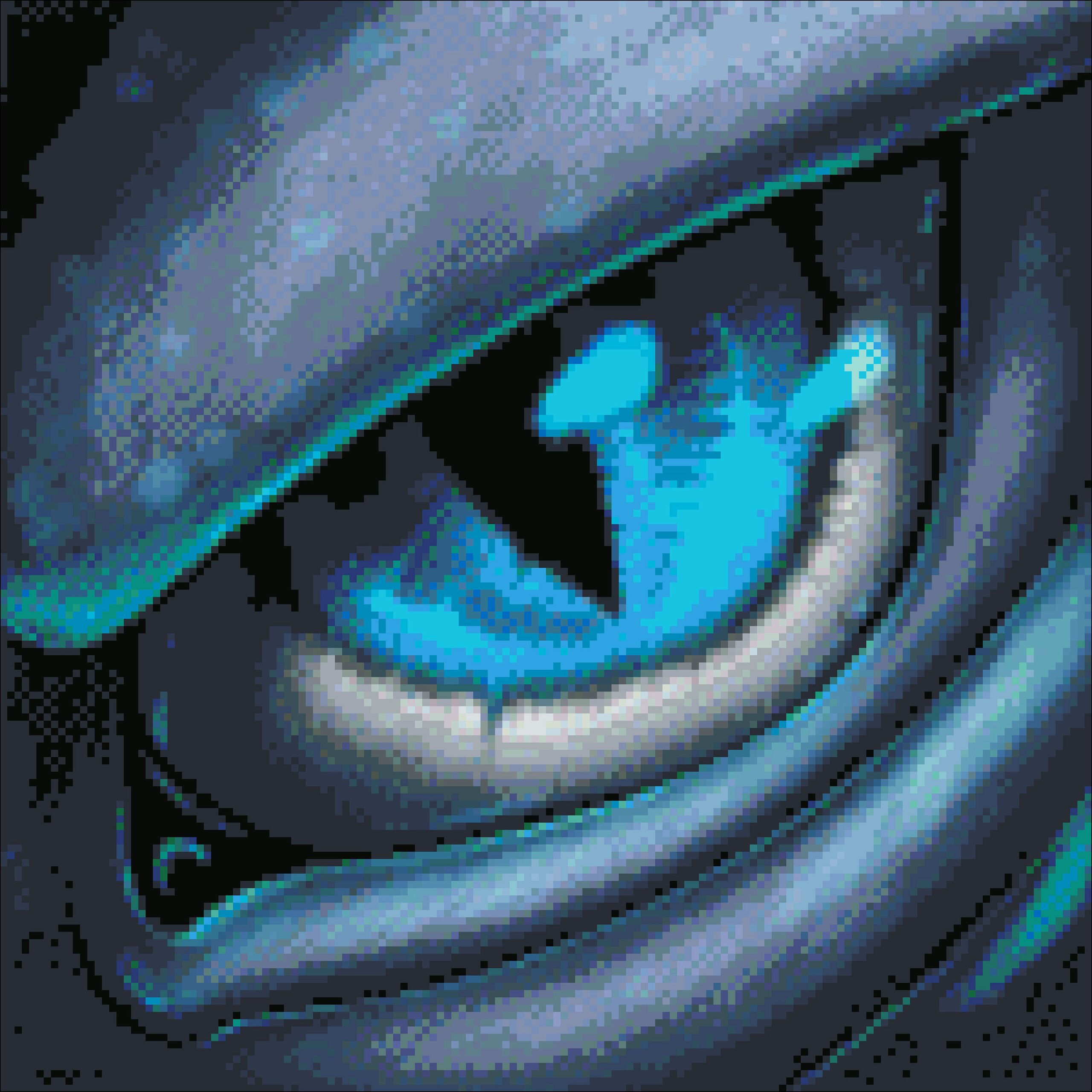 Dragon Eye Cross Stitch Pattern: Vintage Style (PDF Pattern) - Image 2