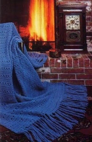 Blue Skies Afghan Crochet Pattern: Vintage Country Home Decor (PDF) - Image 2