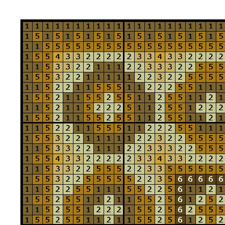 Cross Stitch Doll Rug Pattern: Miniature Oriental Carpet (PDF Download) - Image 3