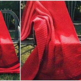 Crocheted Persimmon Afghan Pattern: Vintage Home Decor (PDF)