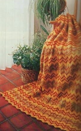 Knitted Ripple Afghan Pattern: Vintage Country Home Decor (PDF) - Image 2