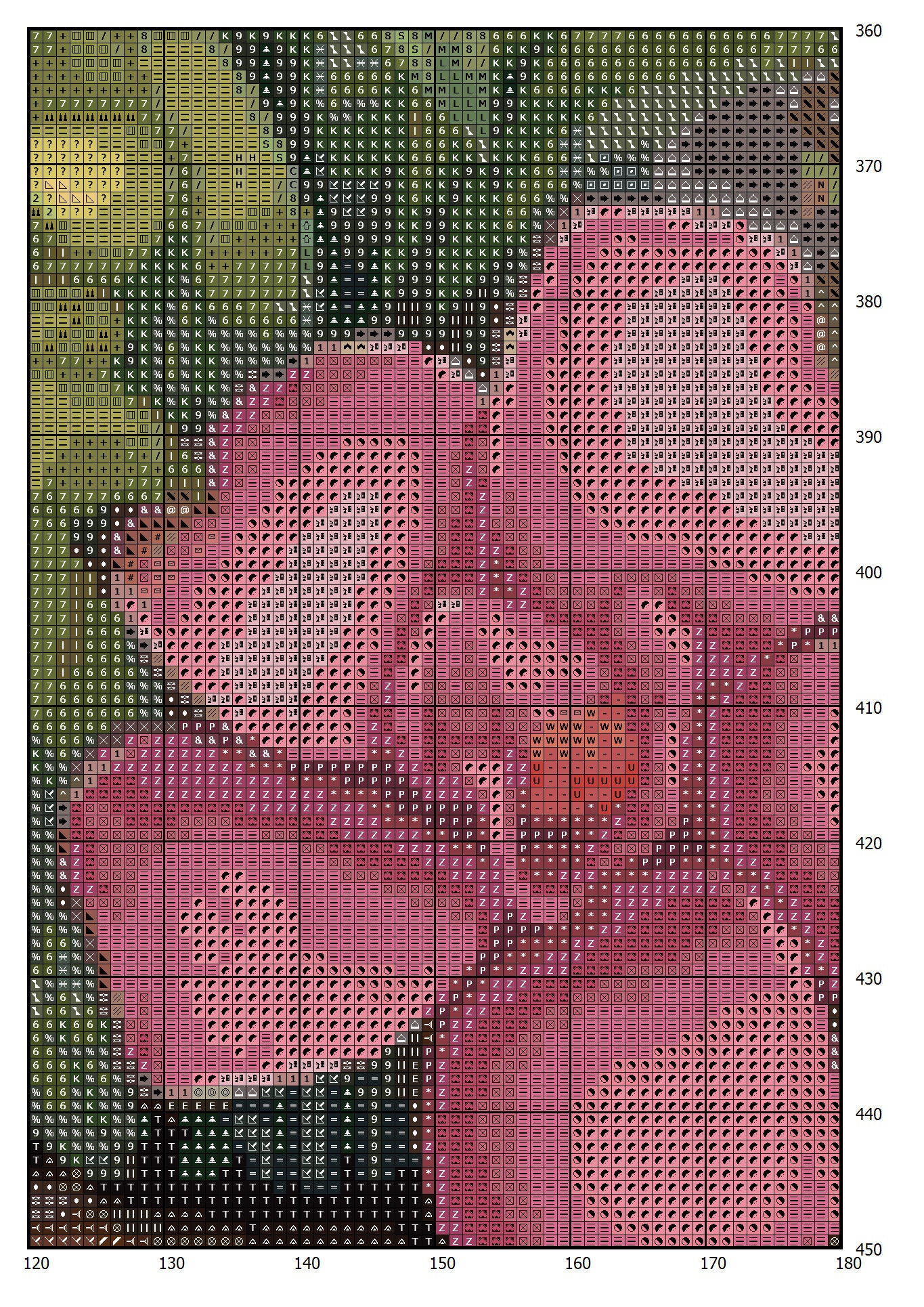 Tropical Cottage Cross Stitch Pattern: House in Flowers (PDF Pattern) - Image 2