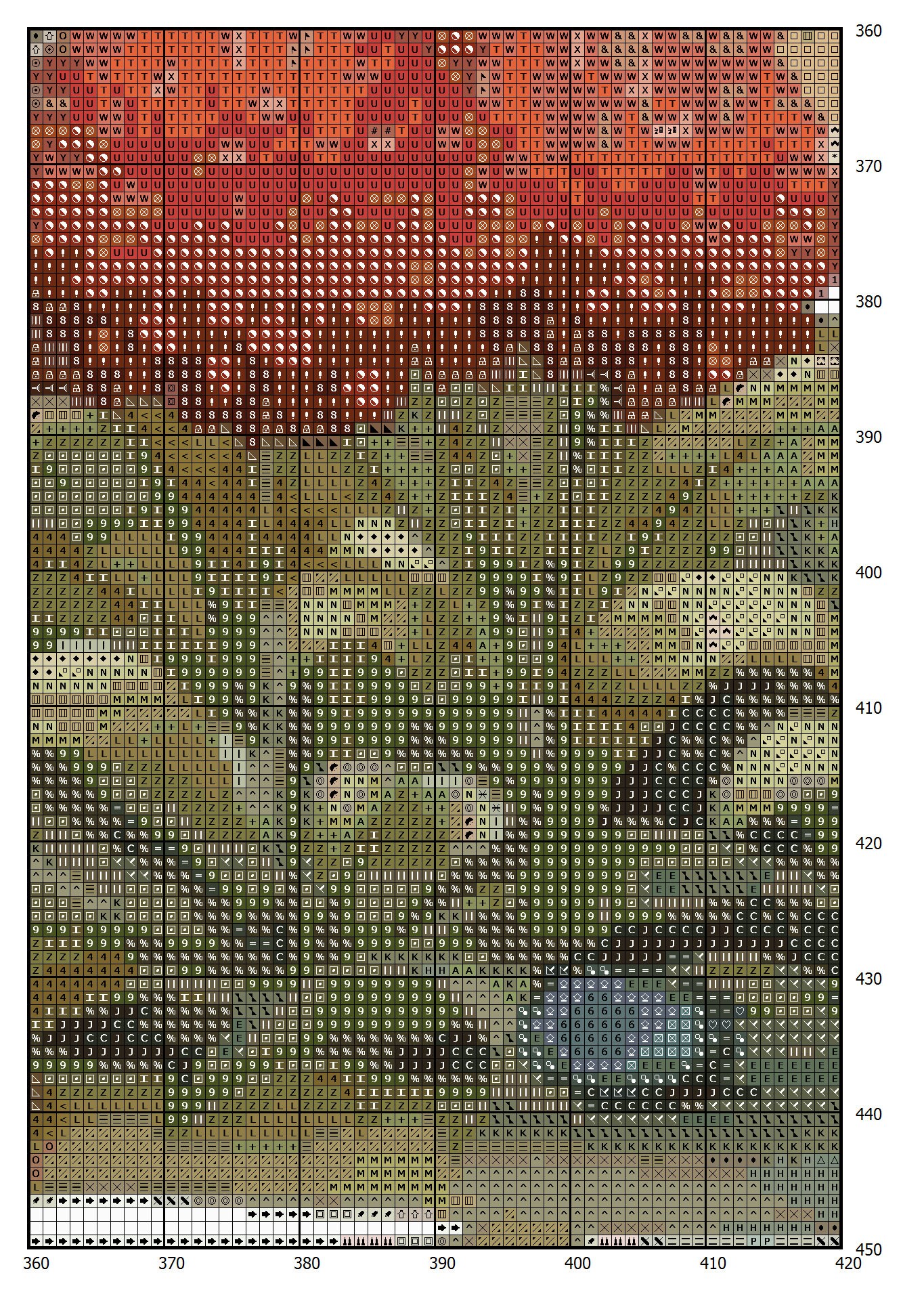 Cottage Cross Stitch Pattern: House in Flowers (PDF Pattern) - Image 2