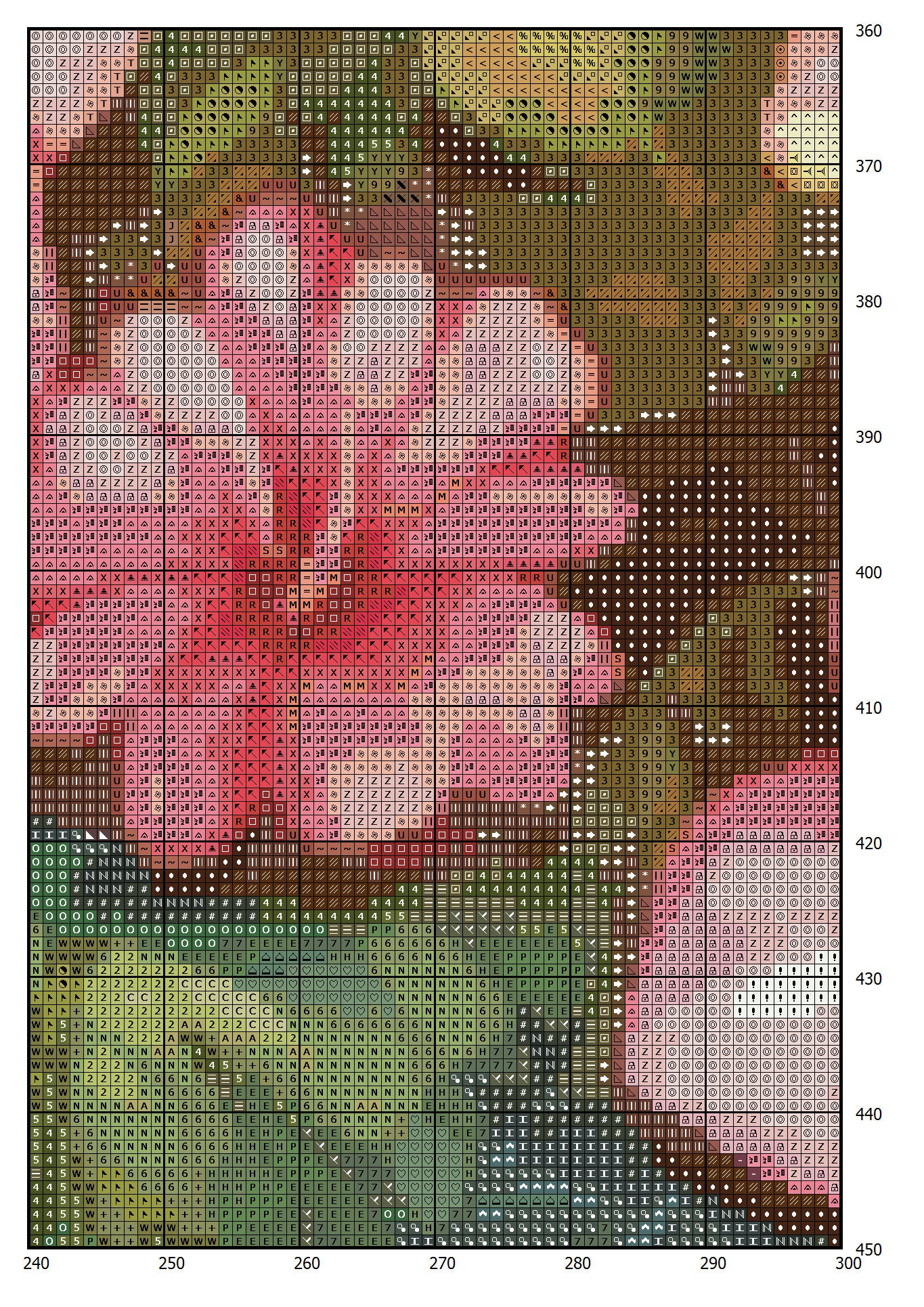 Cottage in Flowers Cross Stitch Pattern: House Village Design (PDF) - Image 2
