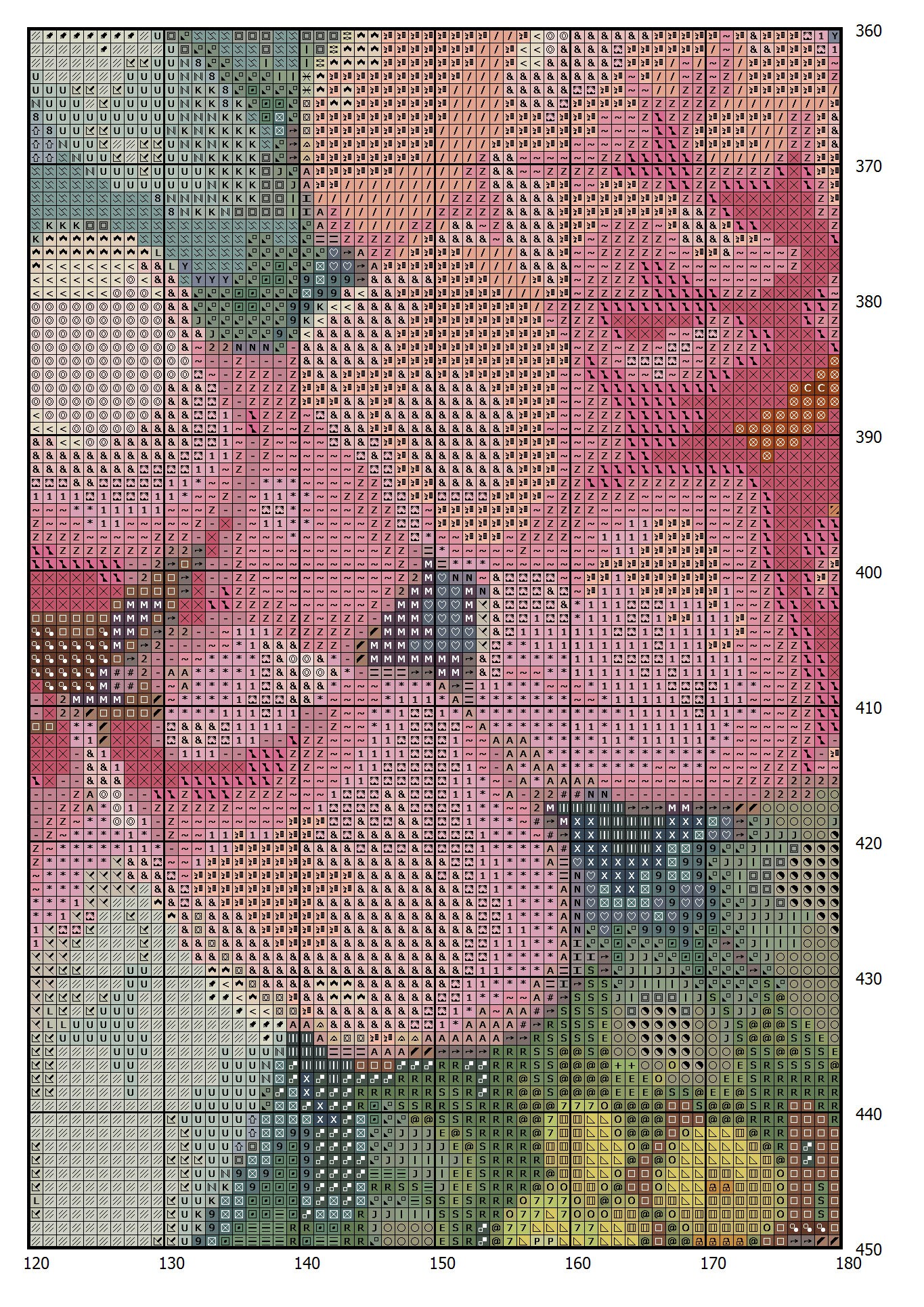 Cottage in Flowers Cross Stitch Pattern: House Village Design (PDF) - Image 2