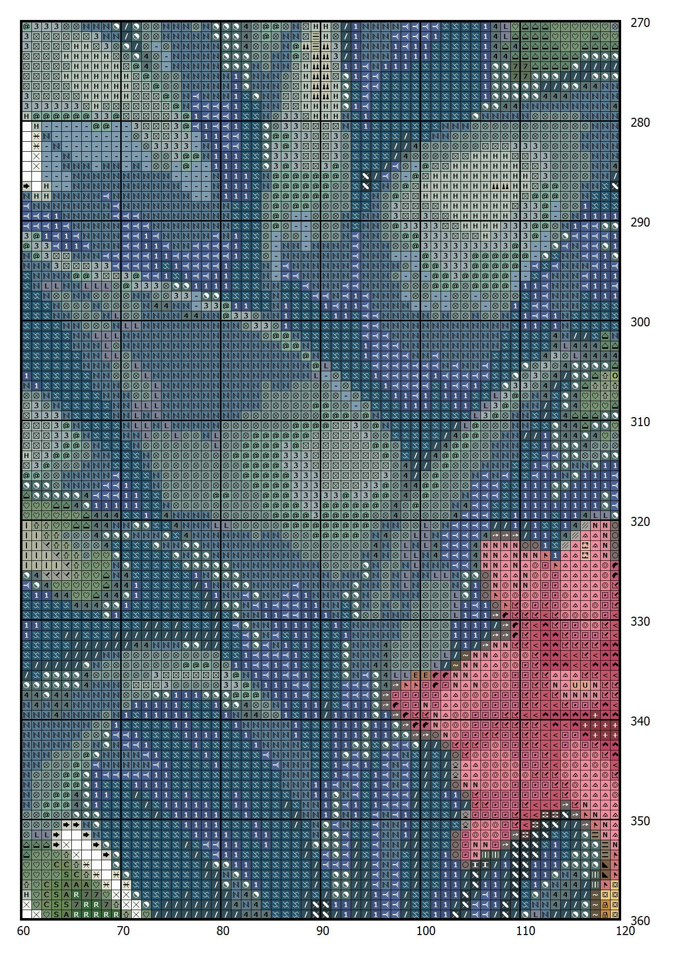 Cottage in Flowers Cross Stitch Pattern: House Village Design (PDF) - Image 2