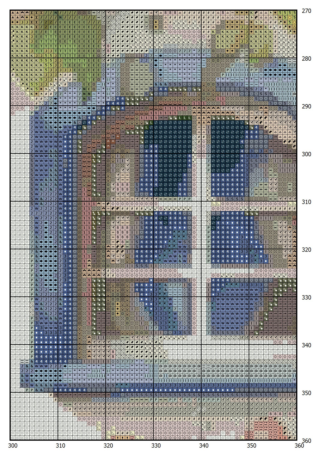Cottage Cross Stitch Pattern: House in Flowers (PDF Download) - Image 2