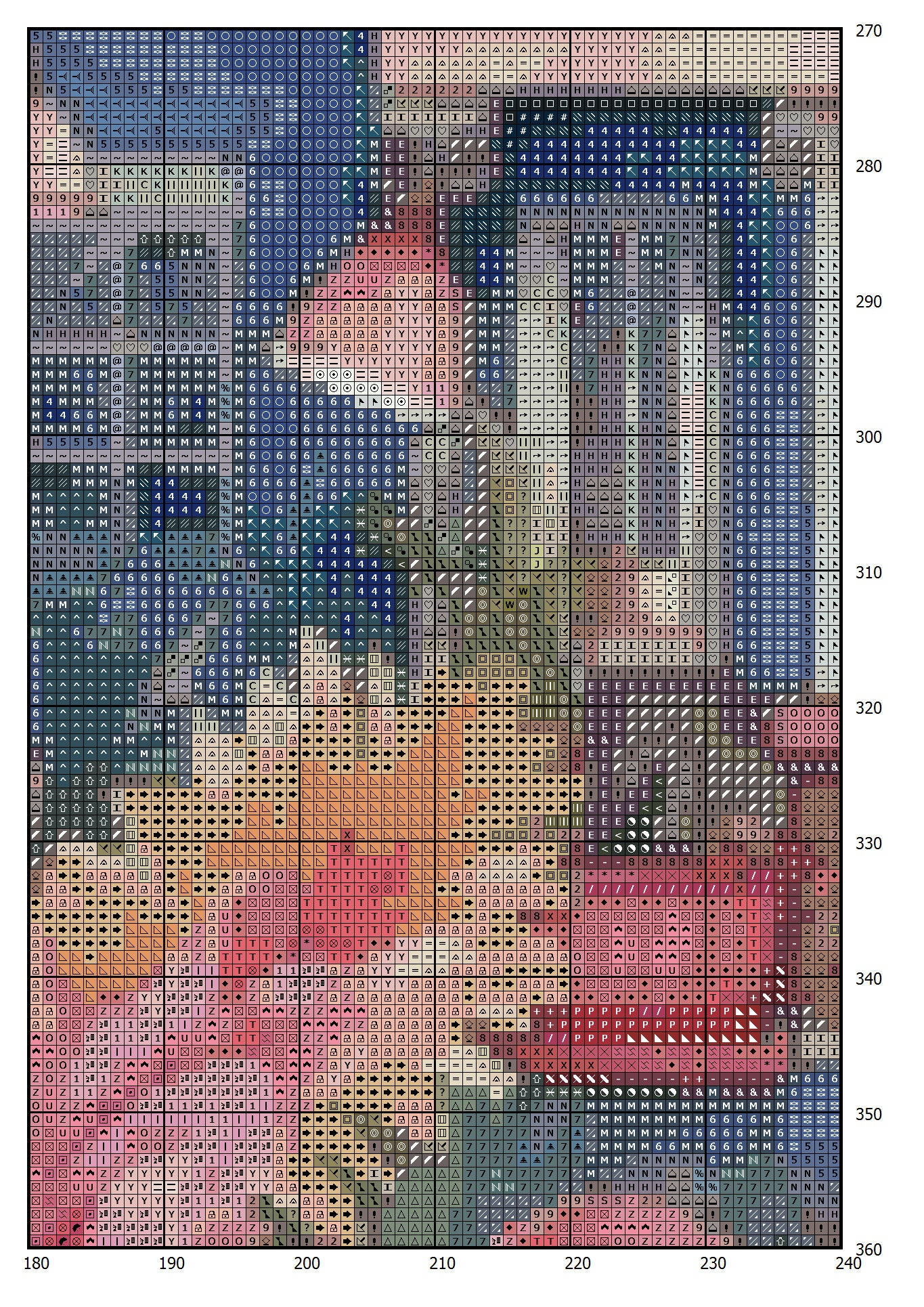 House in Garden Cross Stitch Pattern: Cottage Floral Design (PDF) - Image 2