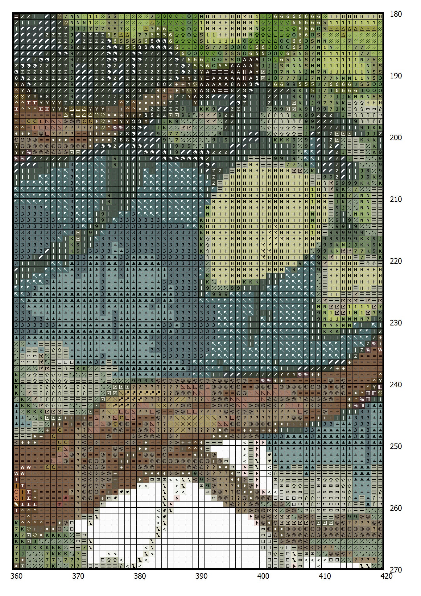 Treehouse Cottage Cross Stitch Pattern: Magical Garden Village (PDF) - Image 2