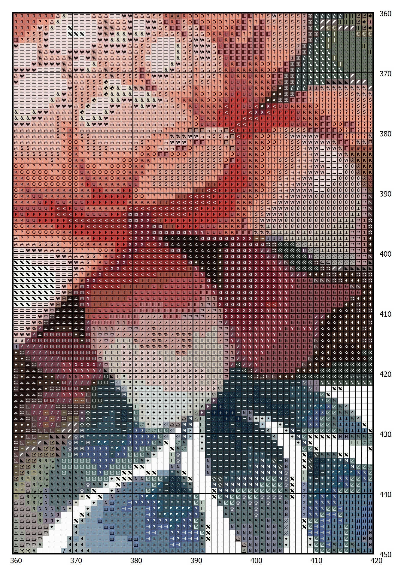 Floral Cottage Cross Stitch Pattern: House in Flowers (PDF) - Image 2