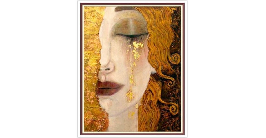 Freya's Golden Tears Cross Stitch Pattern: Full Stitches (PDF)