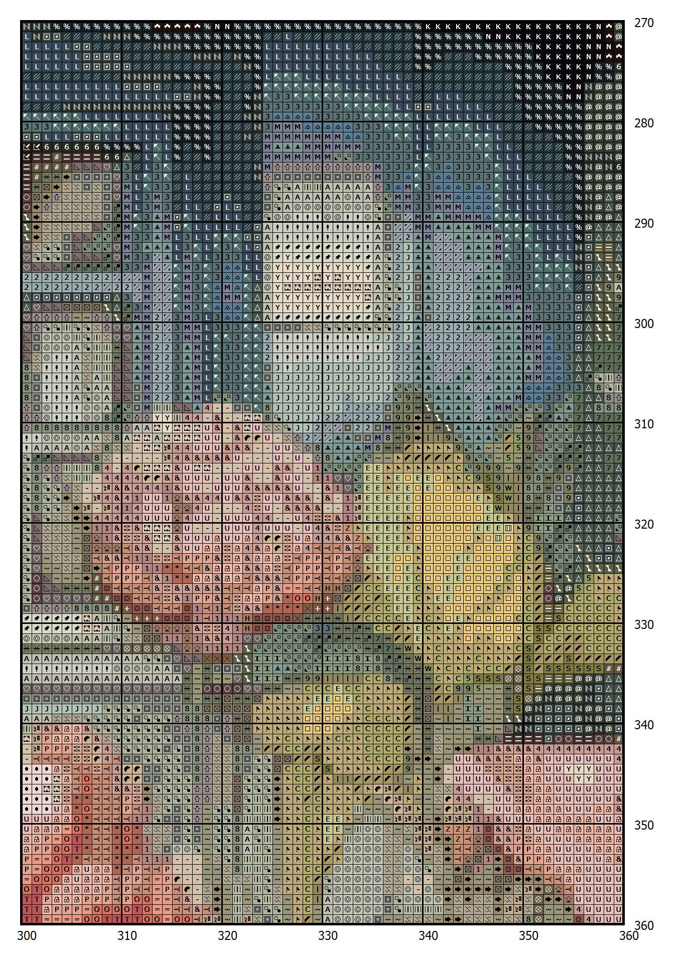 Cottage Cross Stitch Pattern: House in Flowers (PDF Pattern) - Image 2