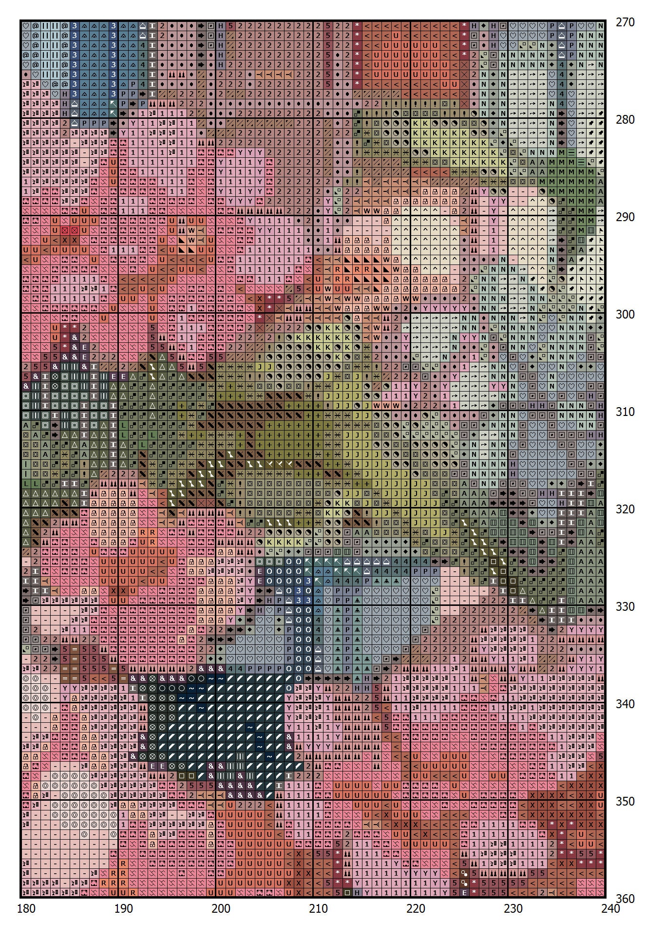 Cottage Garden House Cross Stitch Pattern: Floral Village Design (PDF) - Image 2