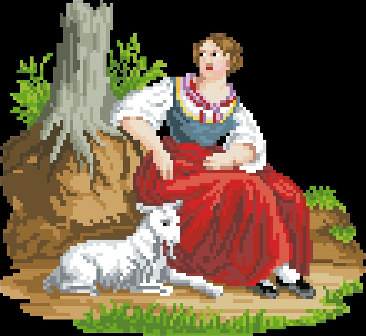 Heinrich Kuhn Cross Stitch Pattern - PDF Counted Antique Cross Stitches - Berlin Embroidery 1867 - Image 4