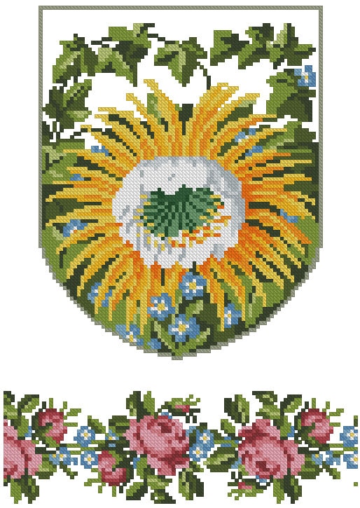 L.W. Wittich Cross Stitch Pattern - PDF Counted Antique Cross Stitches - Berlin Embroidery 1809-1858 - Image 2