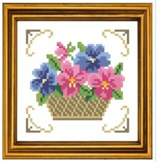 Antique Floral Cross Stitch Pattern: Berlin Embroidery (PDF)