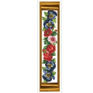 Royal Flowers Cross Stitch Pattern: Antique Floral Embroidery (PDF)