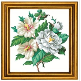 Antique Floral Cross Stitch Pattern: Berlin Embroidery (PDF)