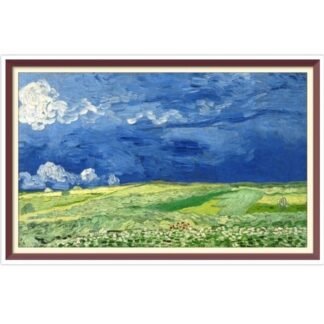 Van Gogh Wheatfield Under Thunderclouds Cross Stitch Pattern (PDF)