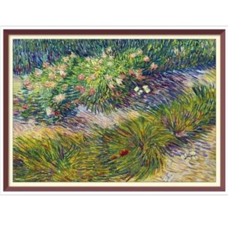 Van Gogh Garden Cross Stitch Pattern: Vintage Art (PDF)