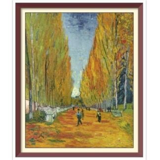 Van Gogh L'Allee des Alyscamps Cross Stitch Pattern: Vintage Art (PDF)